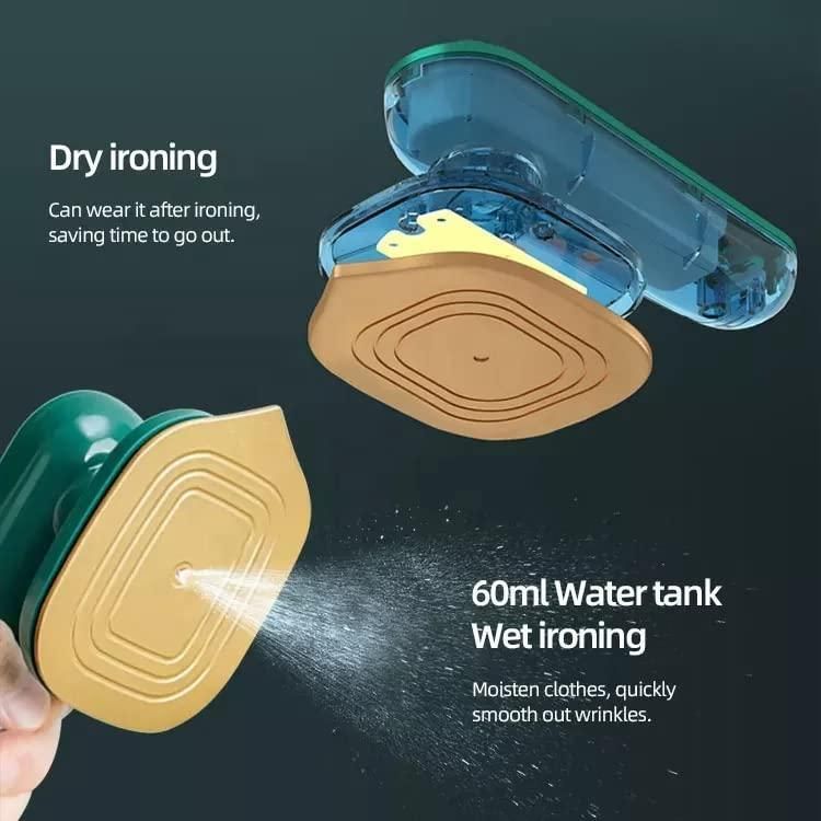 Portable Clothes Steamer & Mini Travel Iron | Dry & Wet Press for Wrinkle-Free Clothes