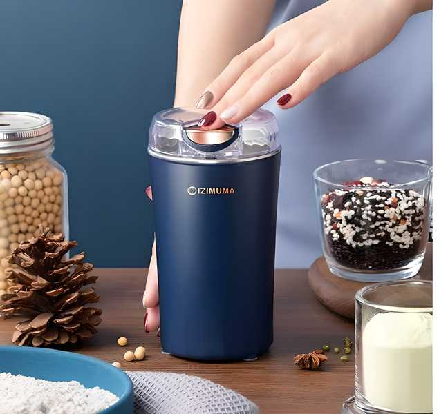 Electric Coffee Grinder for Fresh Beans & Spices | Portable Kitchen Grinder