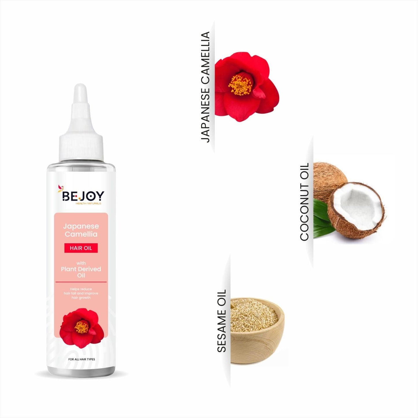 Bejoy Japanese Camellia Hair Oil – Pack of 2 (150ml Each)