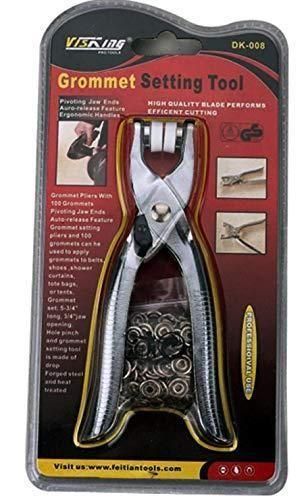 Metal Studs Snap Buttons 100 Sets with Pliers – 9.5mm Silver Copper Prong Fasteners for Clothes, Bags & DIY Crafts