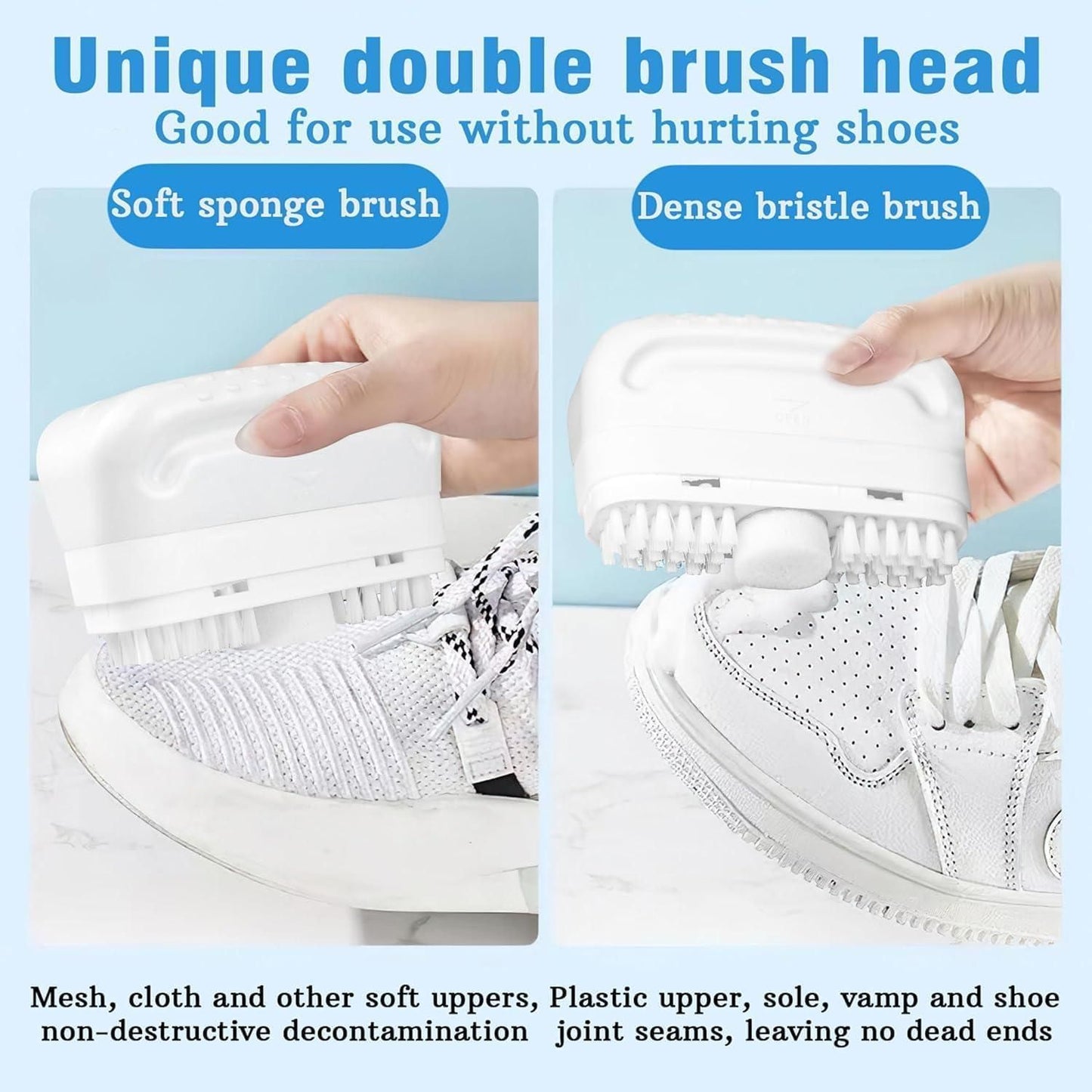 Shoe Cleaner Brush | Dual-Sided Scrubber for Sneakers, Leather & Sports Shoes