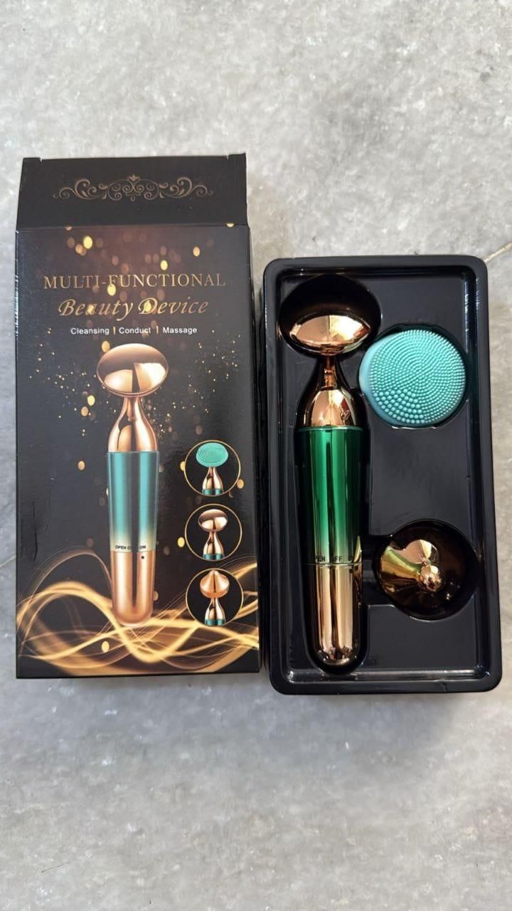 Face, Neck & Eye Massager |3-in-1 Portable Anti-Aging Roller for Skin Relaxation & Blood Circulation