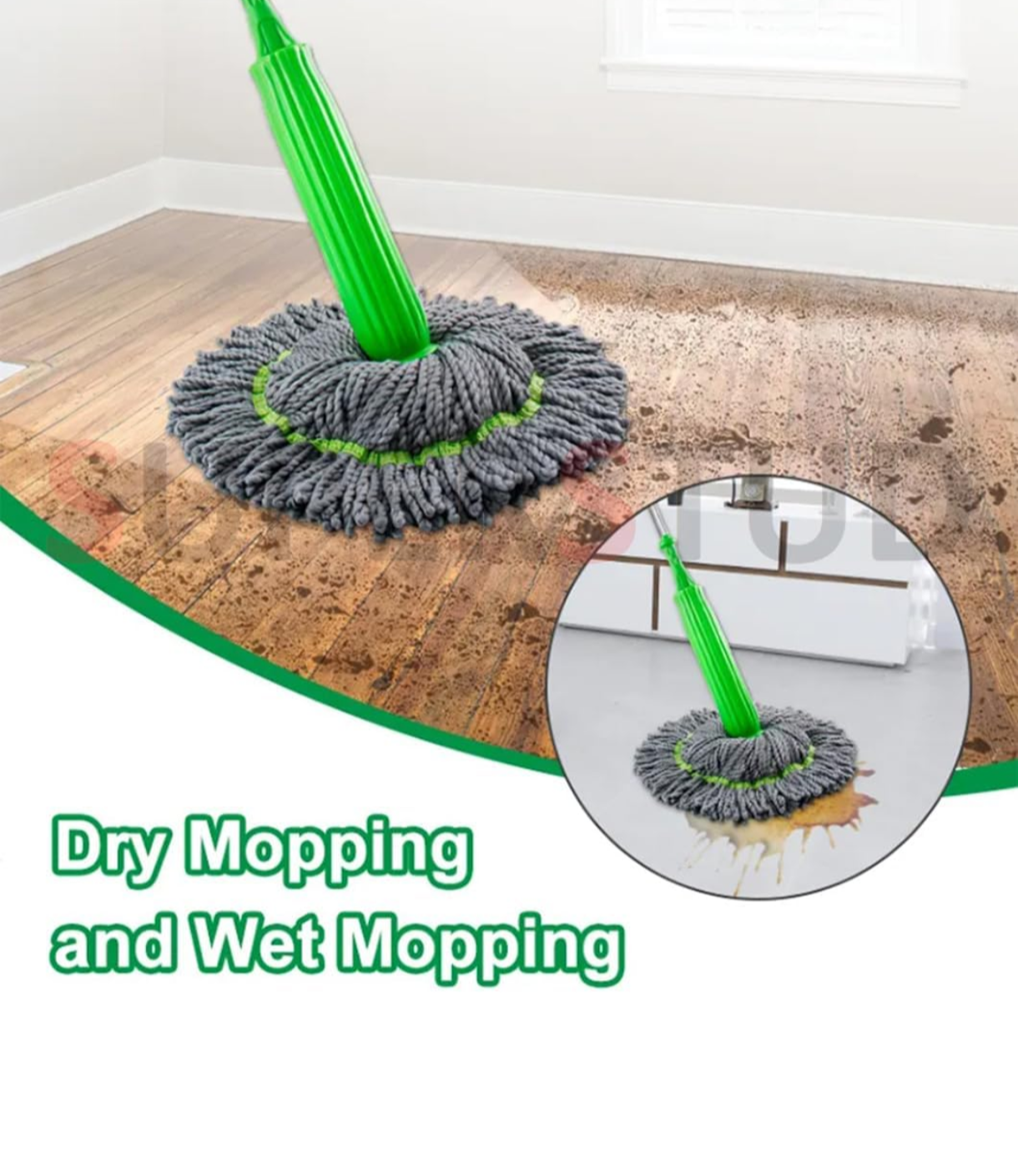 Self-twisting Water Rotating Mop
