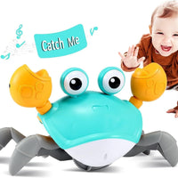 Baby Toys Infant Crawling Crab Toy | Interactive Musical Walking Crab with LED Lights for Kids & Toddlers