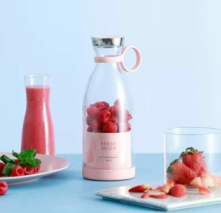 Travel Portable Mini USB Rechargeable Juicer Blender | Personal Smoothie & Shake Maker for Outdoor & Home