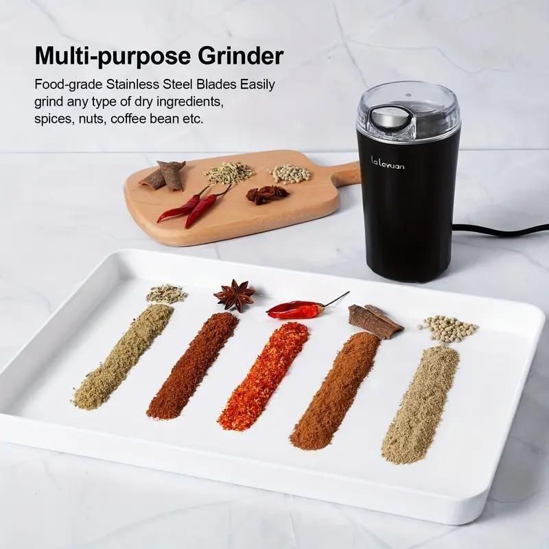 Electric Coffee Grinder for Fresh Beans & Spices | Portable Kitchen Grinder