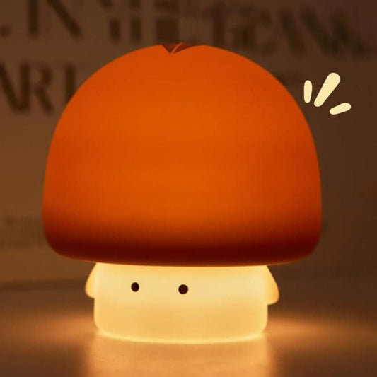 Mushroom Night Silicone Lamp | Cute LED Bedside Night Light for Kids & Home Decor