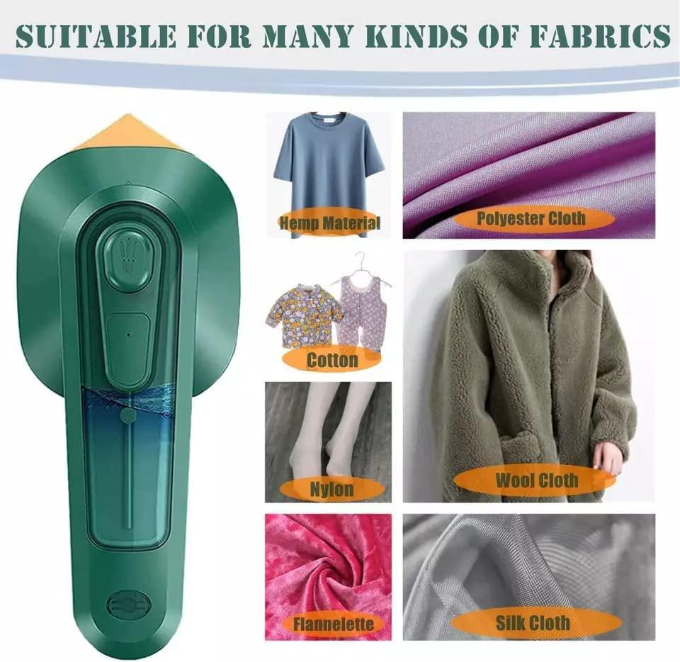 Portable Clothes Steamer & Mini Travel Iron | Dry & Wet Press for Wrinkle-Free Clothes