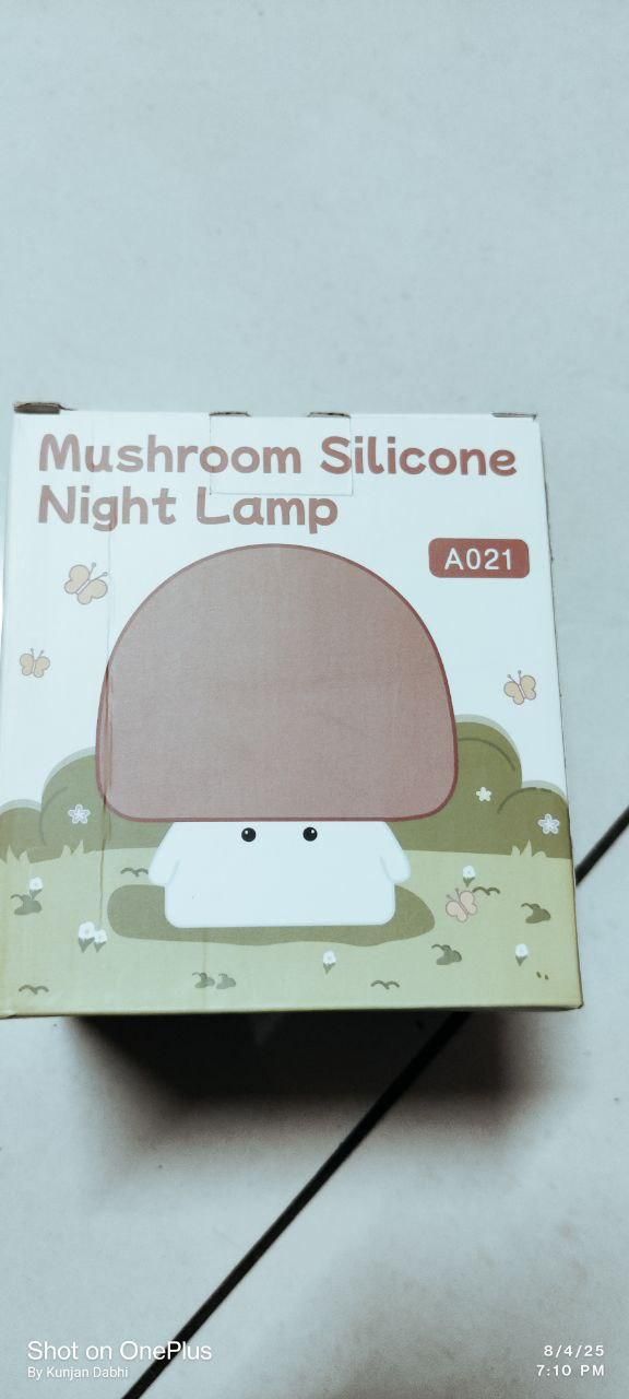 Mushroom Night Silicone Lamp | Cute LED Bedside Night Light for Kids & Home Decor