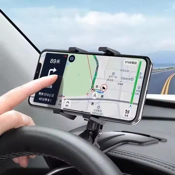 Phone Holder with 360° Free Rotation | Universal Adjustable Mobile Stand for Desk, Car & Bed