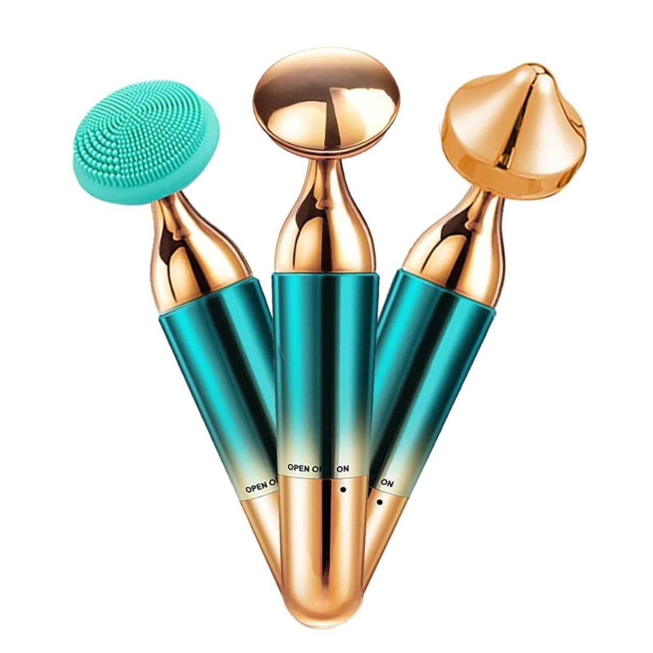 Face, Neck & Eye Massager |3-in-1 Portable Anti-Aging Roller for Skin Relaxation & Blood Circulation