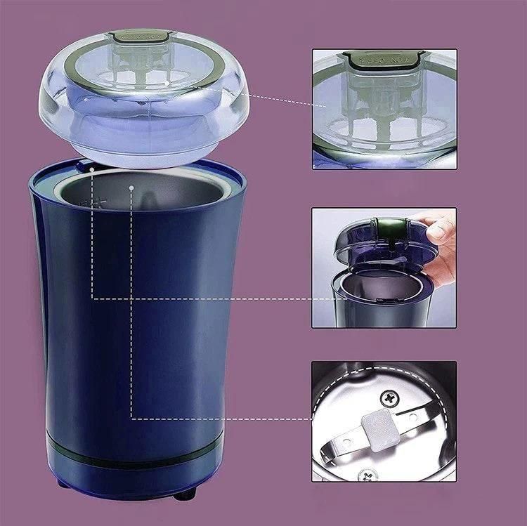 Electric Coffee Grinder for Fresh Beans & Spices | Portable Kitchen Grinder