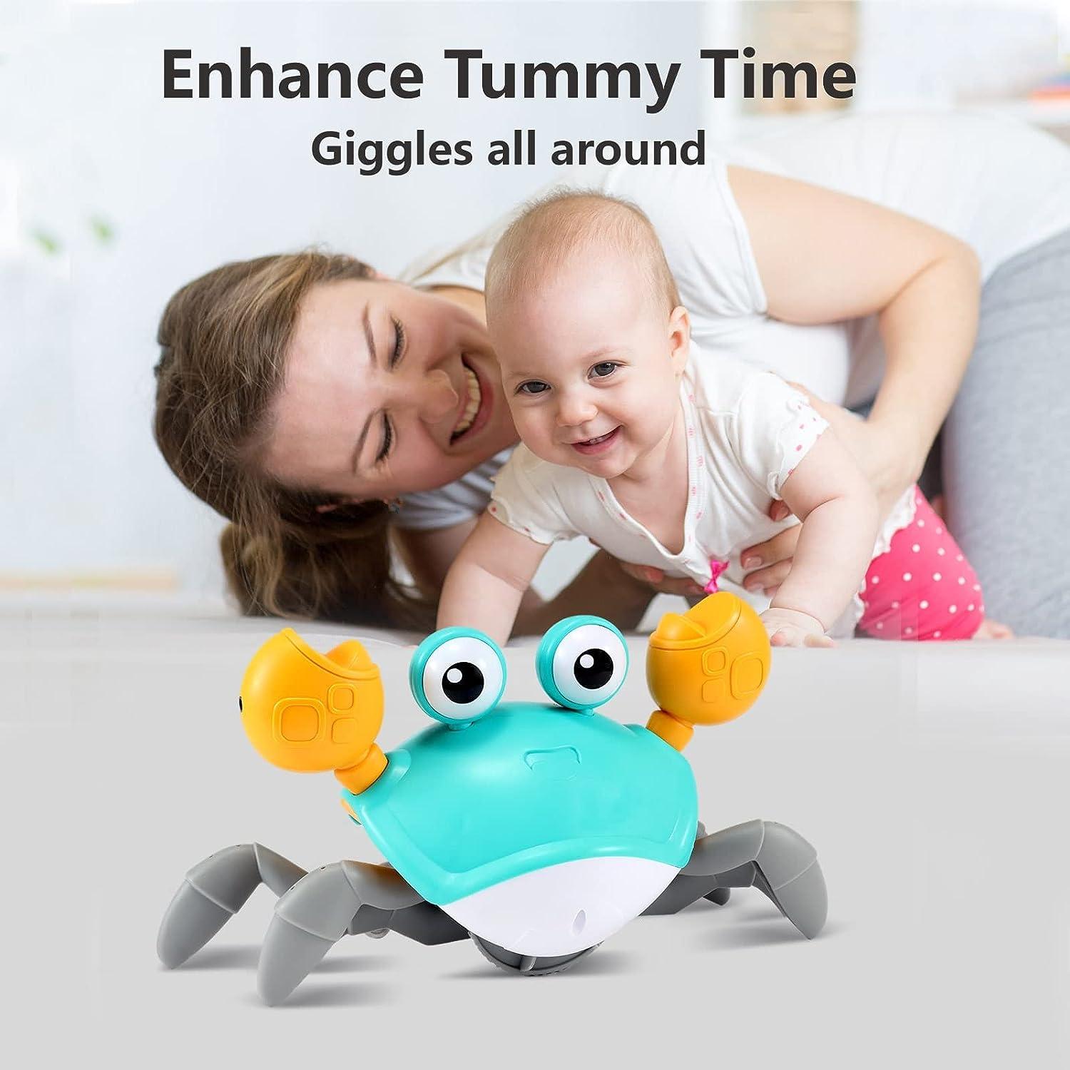 Baby Toys Infant Crawling Crab Toy | Interactive Musical Walking Crab with LED Lights for Kids & Toddlers