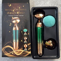 Face, Neck & Eye Massager |3-in-1 Portable Anti-Aging Roller for Skin Relaxation & Blood Circulation