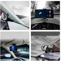 Phone Holder with 360° Free Rotation | Universal Adjustable Mobile Stand for Desk, Car & Bed