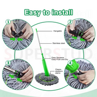 Self-twisting Water Rotating Mop