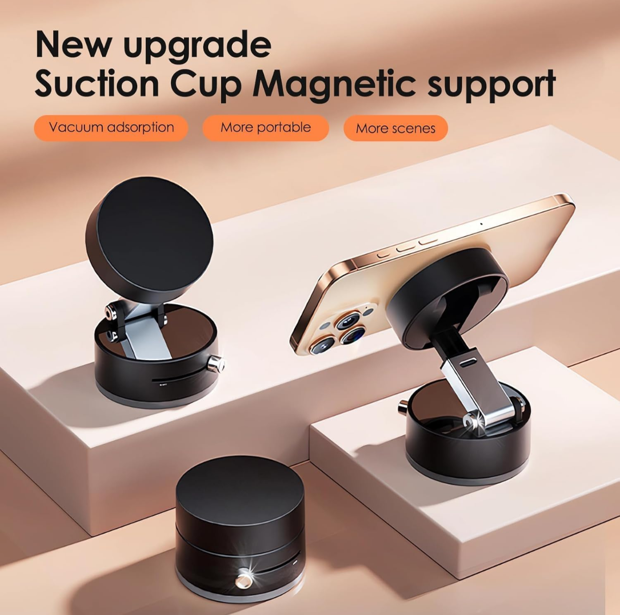 Vacuum Magnetic Suction Phone Holder