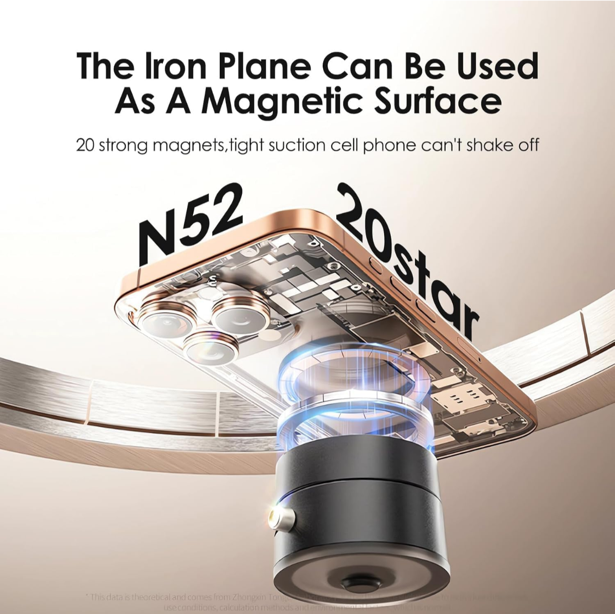 Vacuum Magnetic Suction Phone Holder