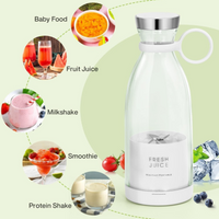 Travel Portable Mini USB Rechargeable Juicer Blender | Personal Smoothie & Shake Maker for Outdoor & Home